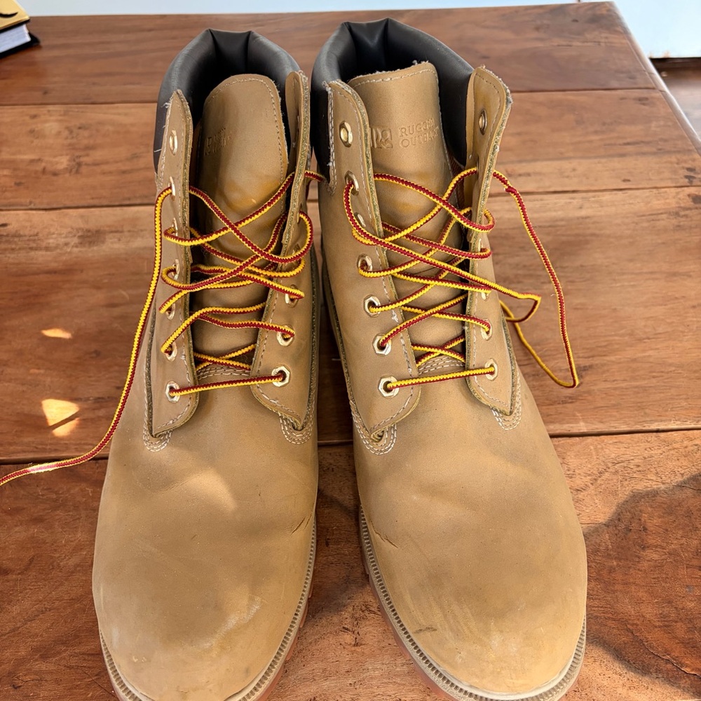 Rugged Outback Men’s Size 14 US Beige Work Boots - Picture 11 of 16